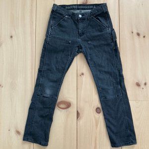 Dovetail Maven Slim in Heathered Black Denim - size 6